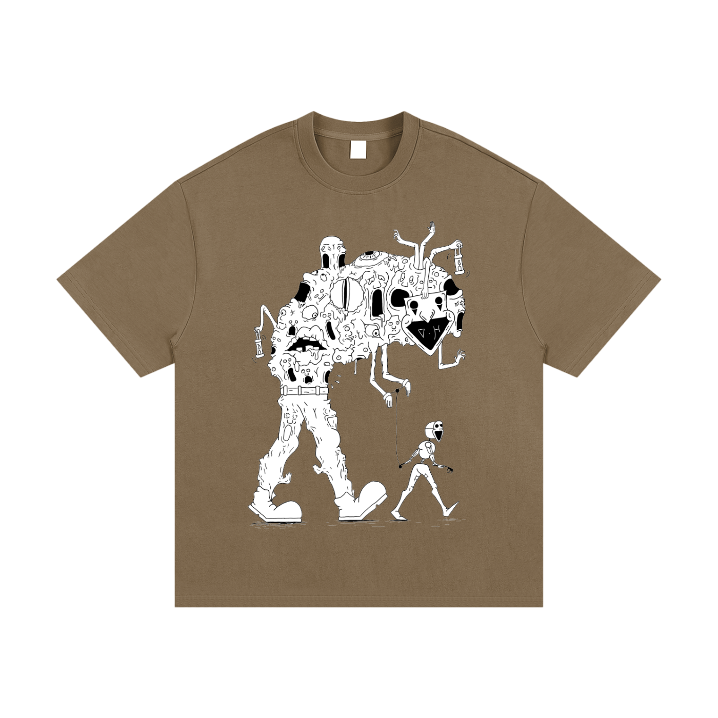 Essential Heavyweight Cotton T-Shirt "Masked"