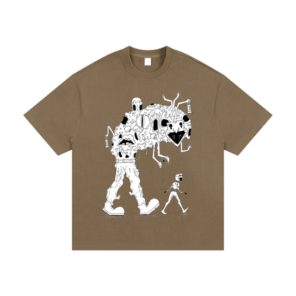Essential Heavyweight Cotton T-Shirt "Masked"