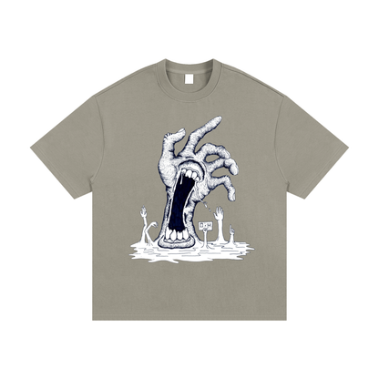 Essential Heavyweight Cotton T-Shirt "Tall hand"