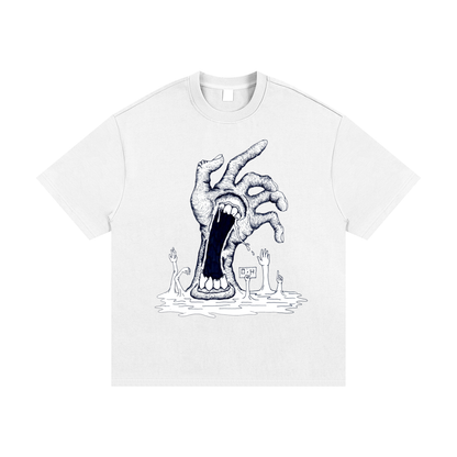 Essential Heavyweight Cotton T-Shirt "Tall hand"