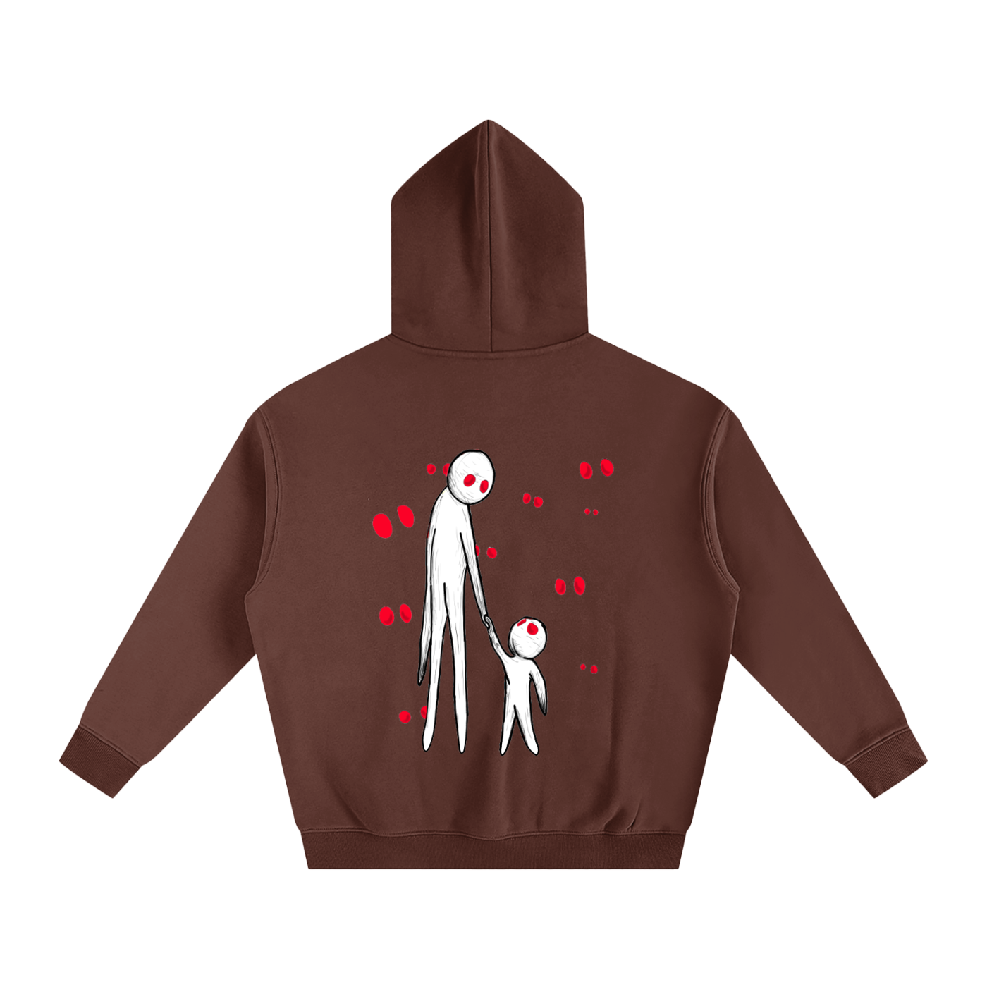 Oversize Fleeced Hoodie "Creator and I"