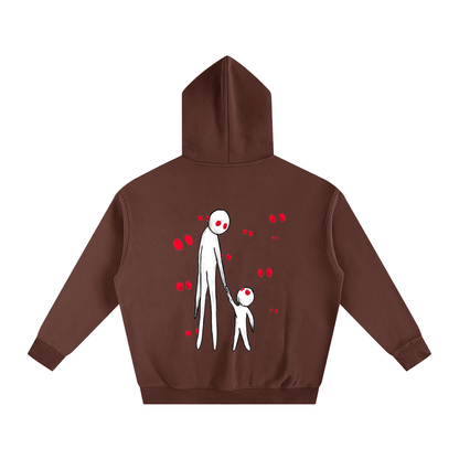Oversize Fleeced Hoodie "Creator and I"