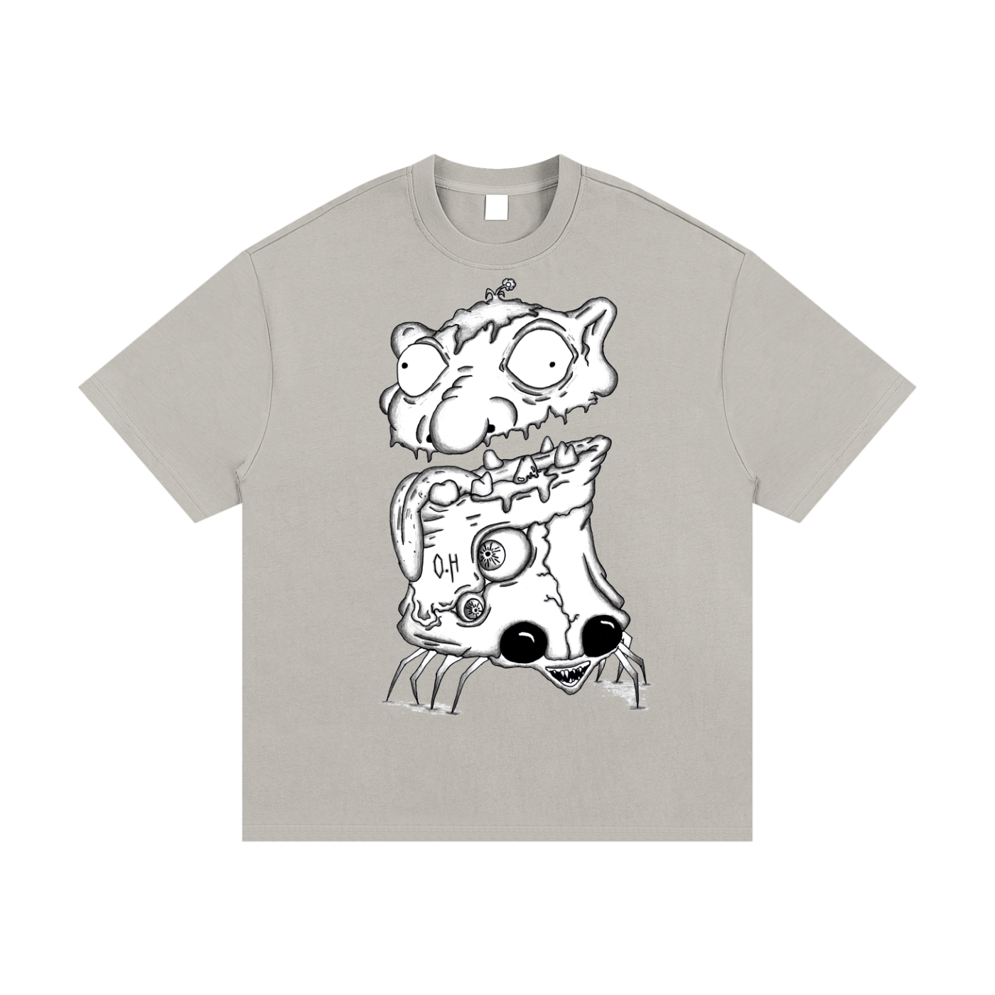 Essential Heavyweight Cotton T-Shirt "Headbug"