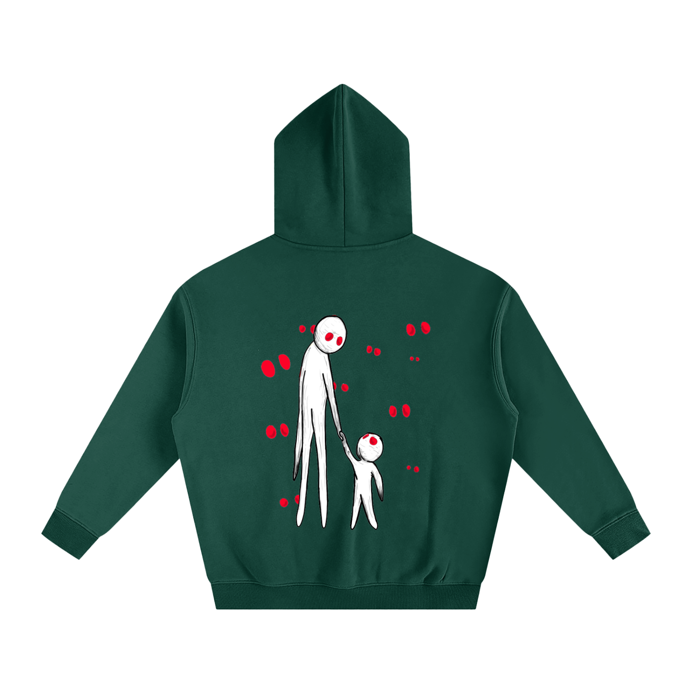 Oversize Fleeced Hoodie "Creator and I"