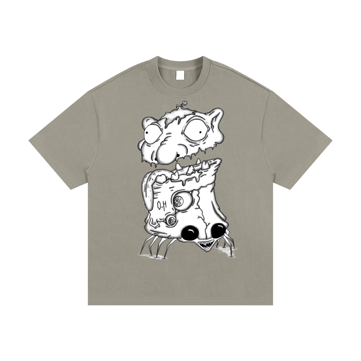 Essential Heavyweight Cotton T-Shirt "Headbug"