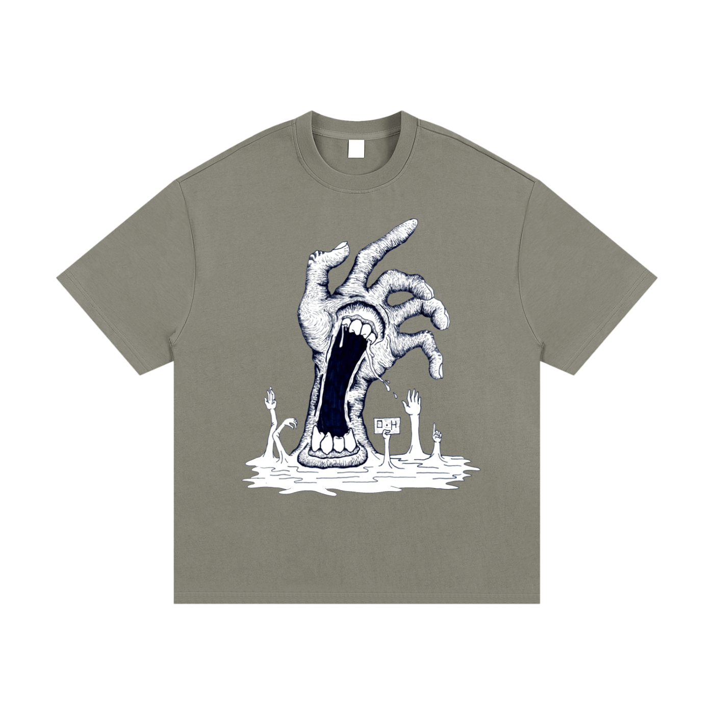 Essential Heavyweight Cotton T-Shirt "Tall hand"