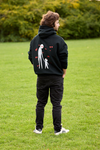 Oversize Fleeced Hoodie "Creator and I"