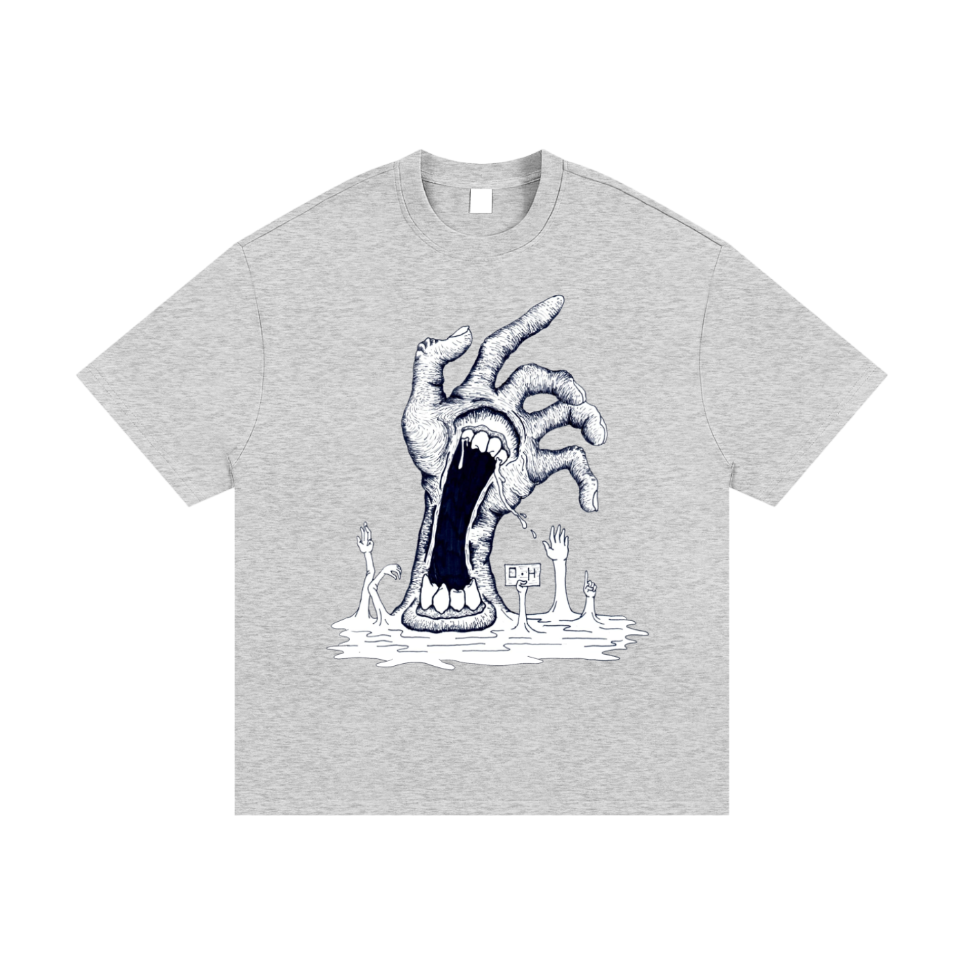 Essential Heavyweight Cotton T-Shirt "Tall hand"