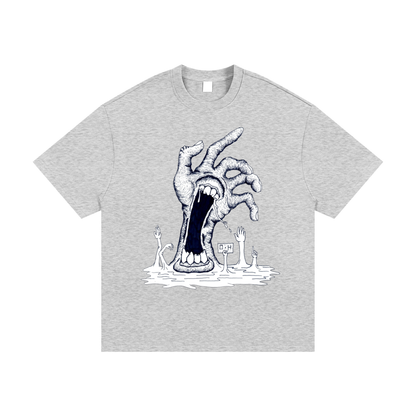 Essential Heavyweight Cotton T-Shirt "Tall hand"