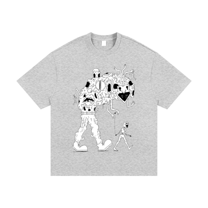 Essential Heavyweight Cotton T-Shirt "Masked"