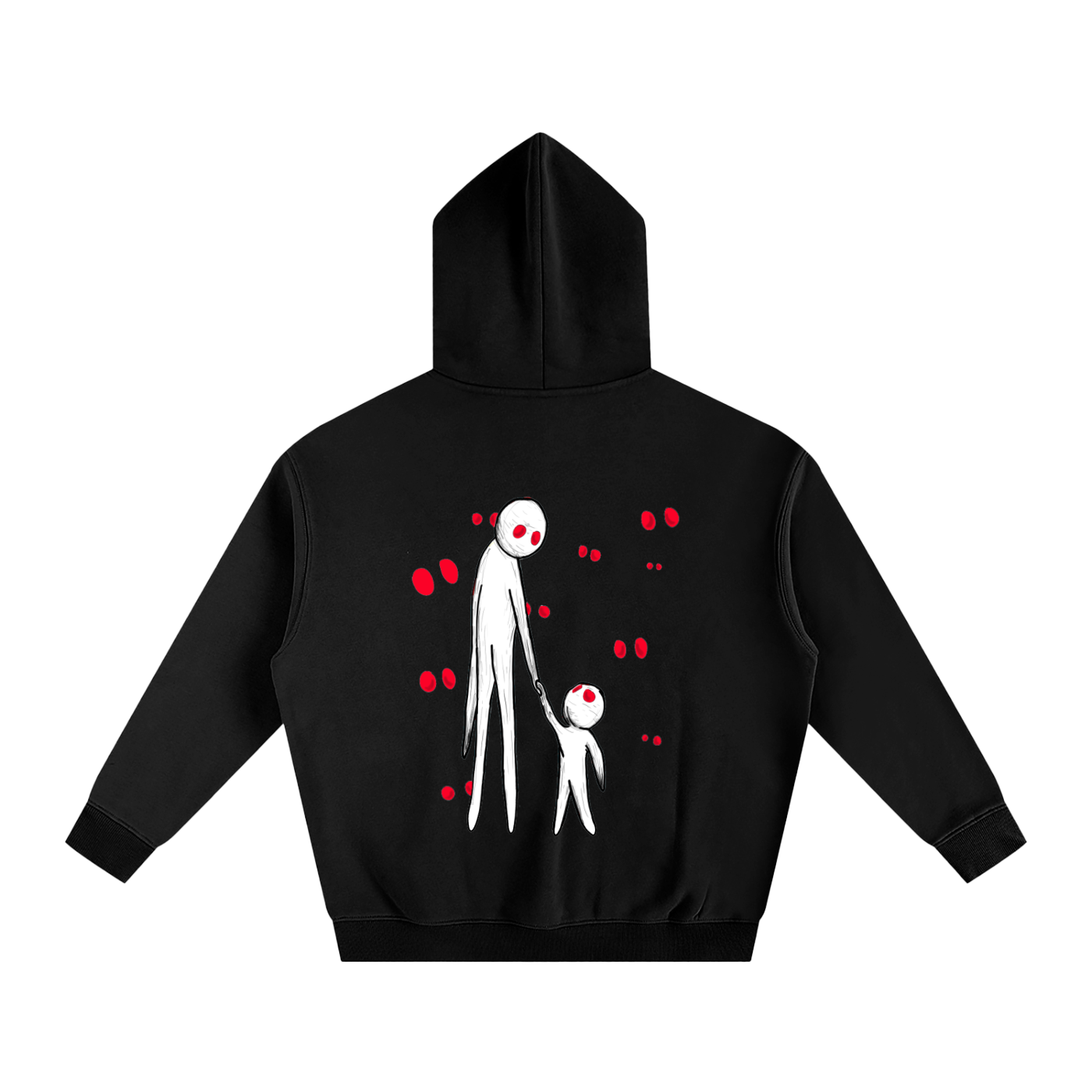 Oversize Fleeced Hoodie "Creator and I"