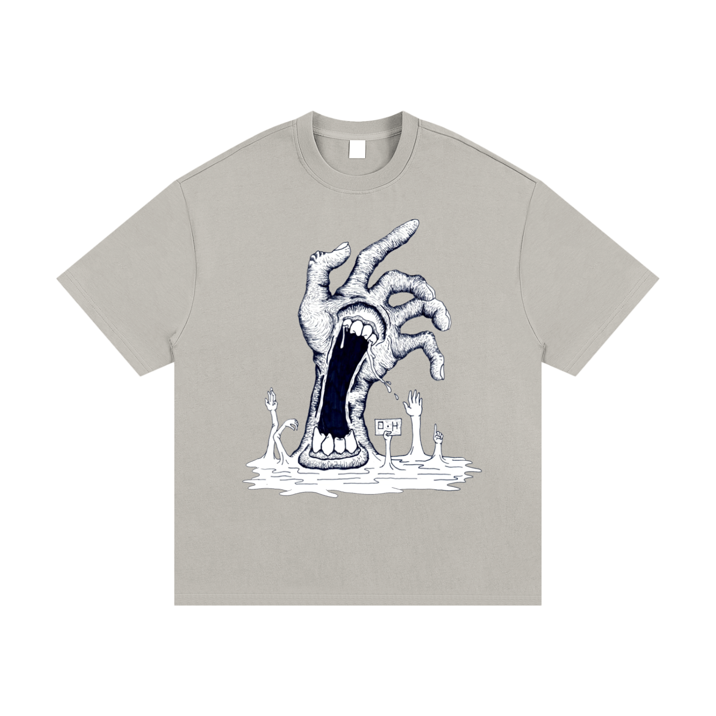 Essential Heavyweight Cotton T-Shirt "Tall hand"