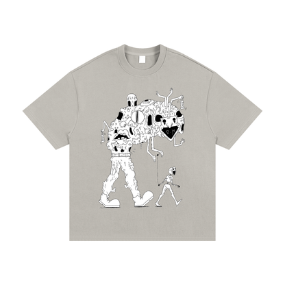 Essential Heavyweight Cotton T-Shirt "Masked"